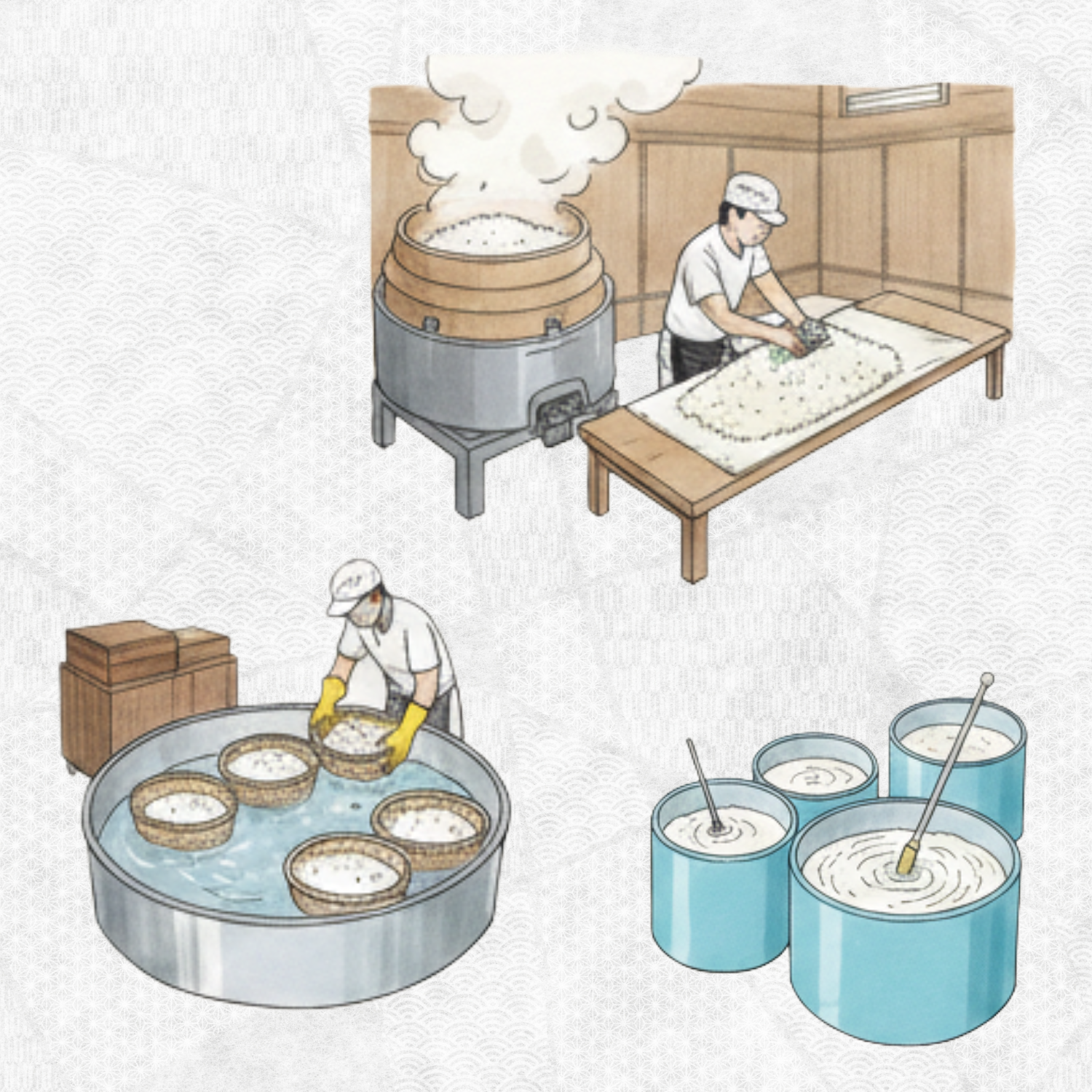 日本酒はどうやってできるの？複雑な工程をシンプルに解説！